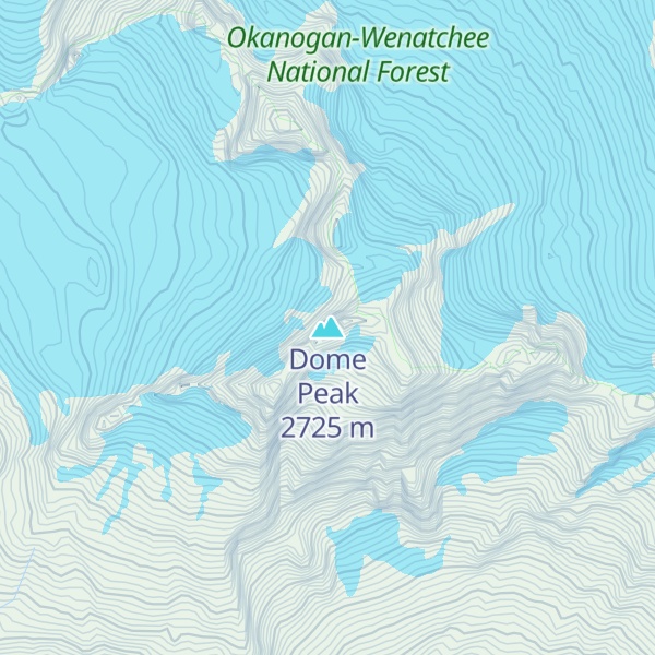 Map of Dome Peak