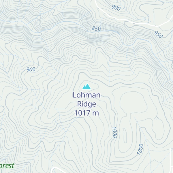 Map of Lohman Ridge