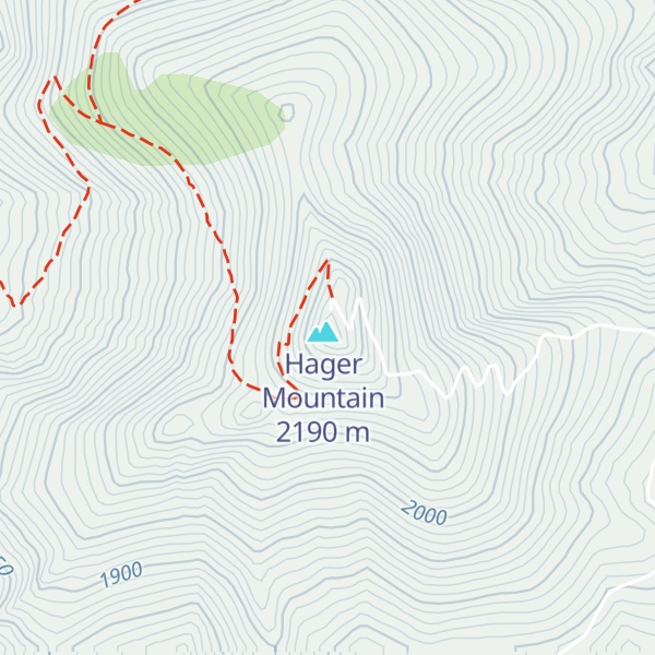 Map of Hager Mountain Lookout