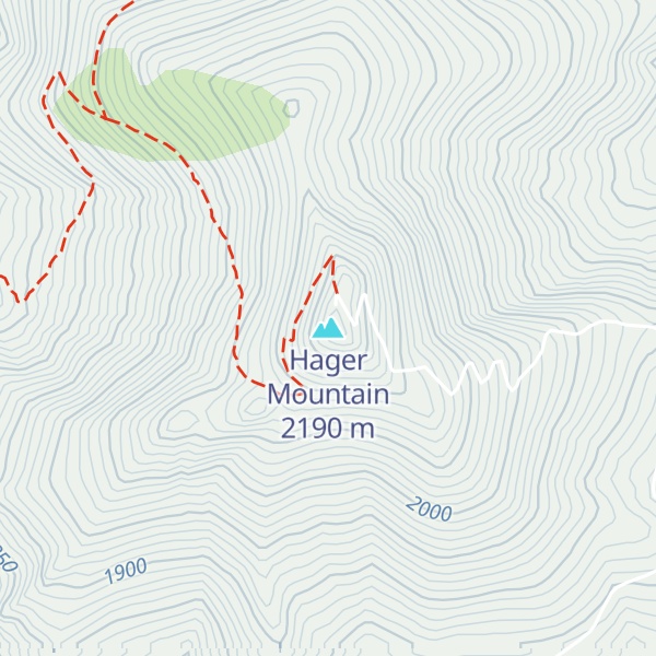 Map of Hager Mountain