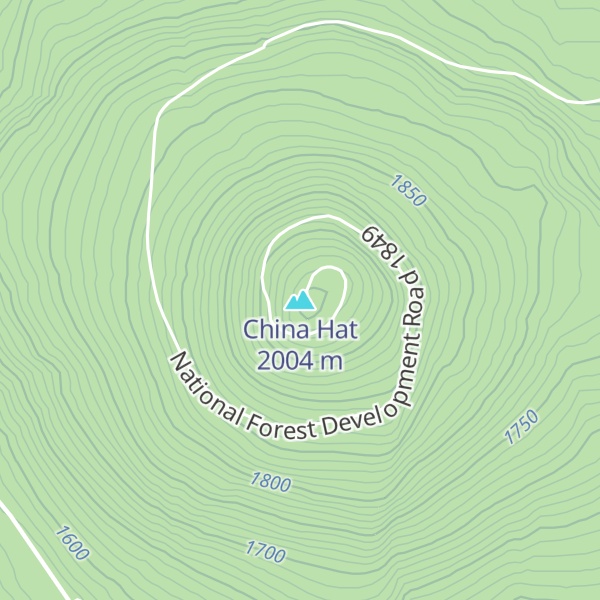 Map of China Hat