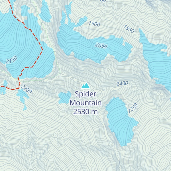 Map of Spider Mountain