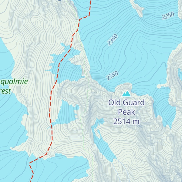 Map of Sentinel Peak