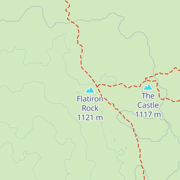 Map of Flatiron Rock