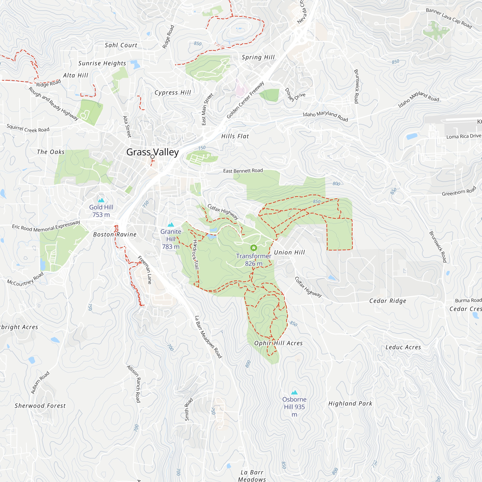 Empire Mine State Historic Park map
