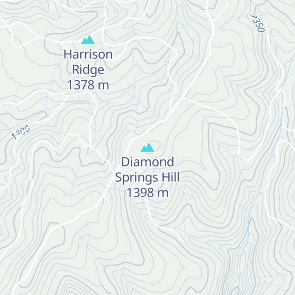 Map of Diamond Springs Hill