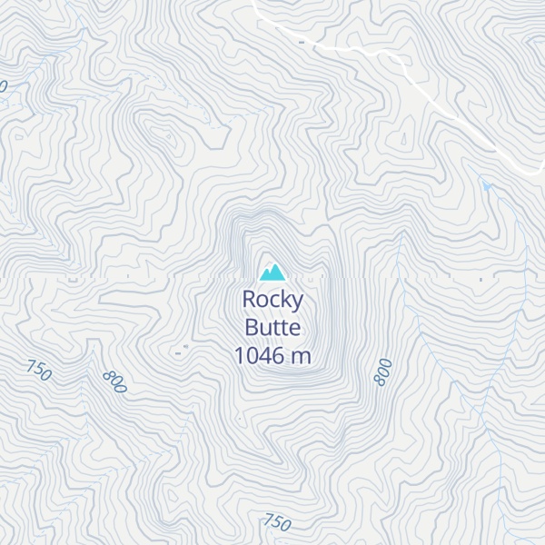 Map of Rocky Butte
