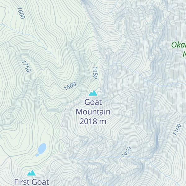 Map of Goat Mountain