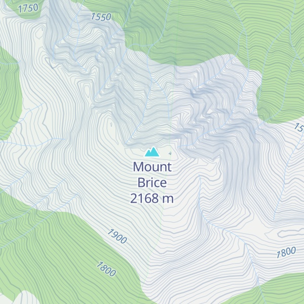 Map of Mount Brice