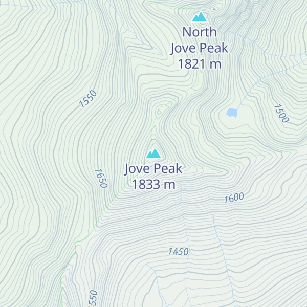 Map of Jove Peak
