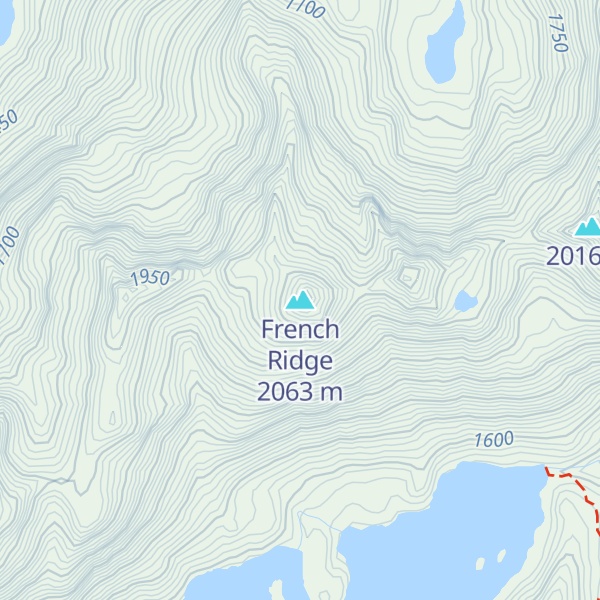 Map of French Ridge