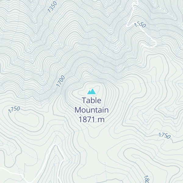 Map of Table Mountain