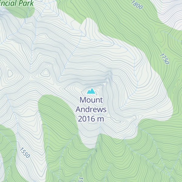 Map of Mount Andrews