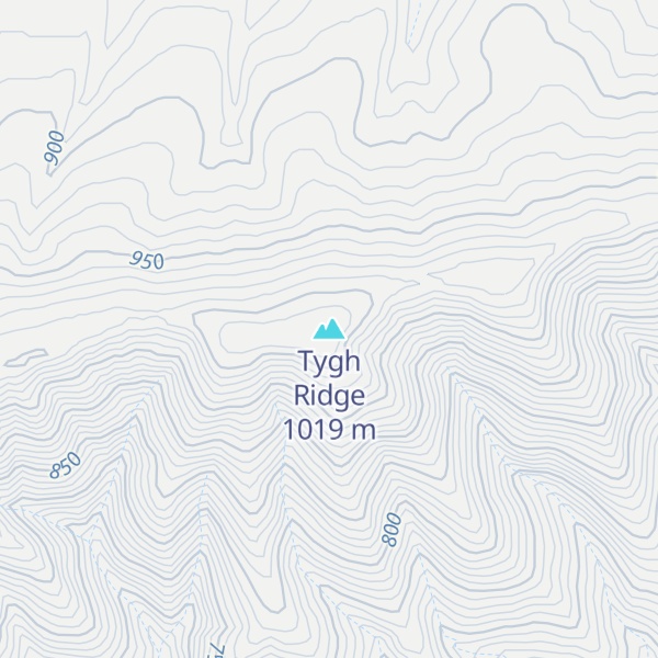 Map of Tygh Ridge