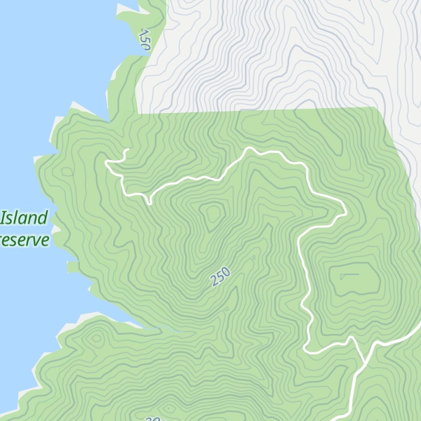 Map of Shirttail Peak