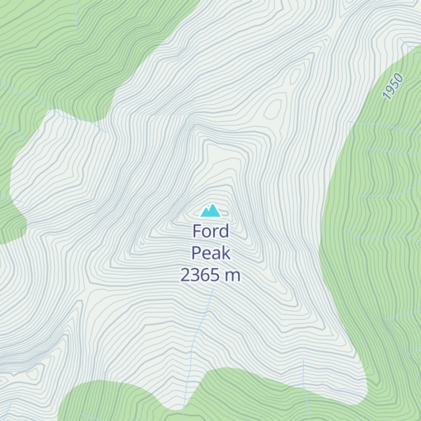 Map of Ford Peak