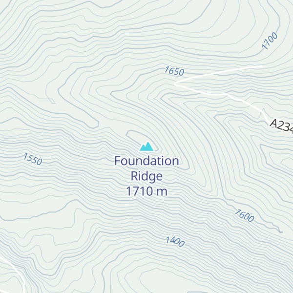 Map of Foundation Ridge