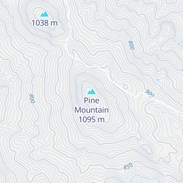 Map of Pine Mountain