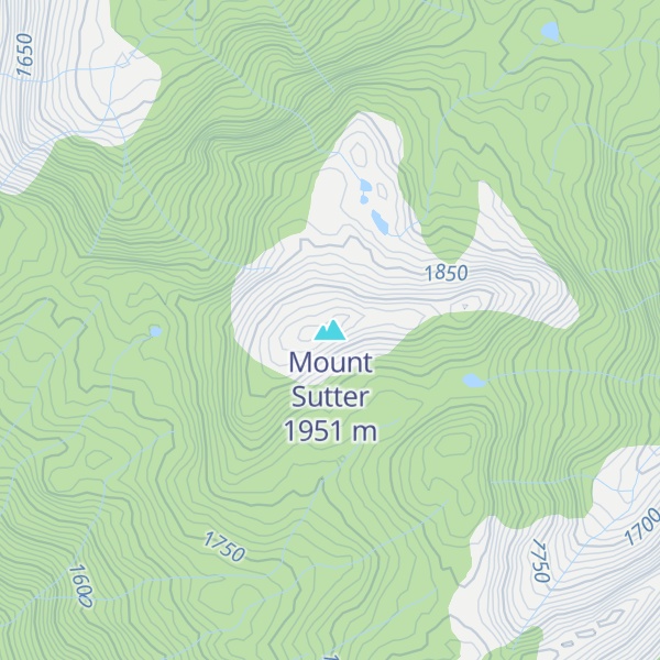 Map of Mount Sutter