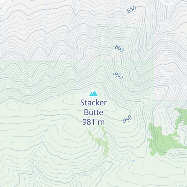Map of Stacker Butte