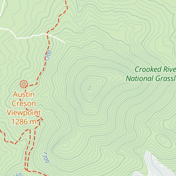 Map of Gray Butte