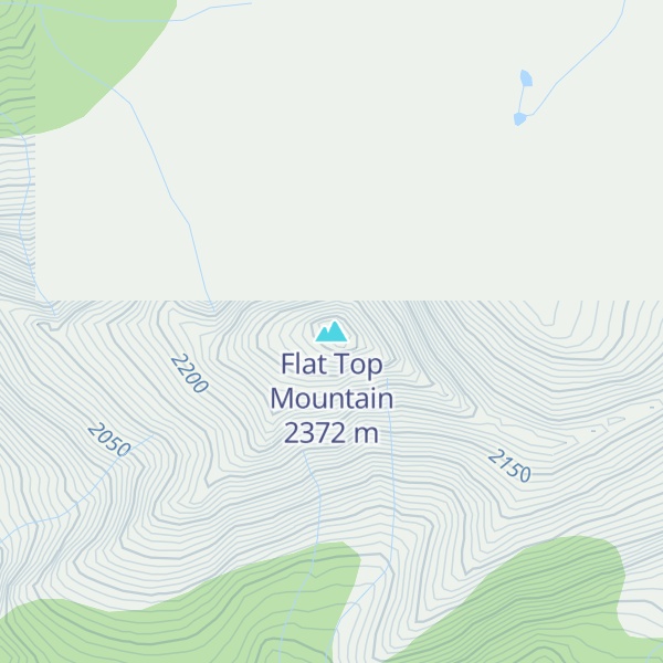 Map of Flat Top Mountain