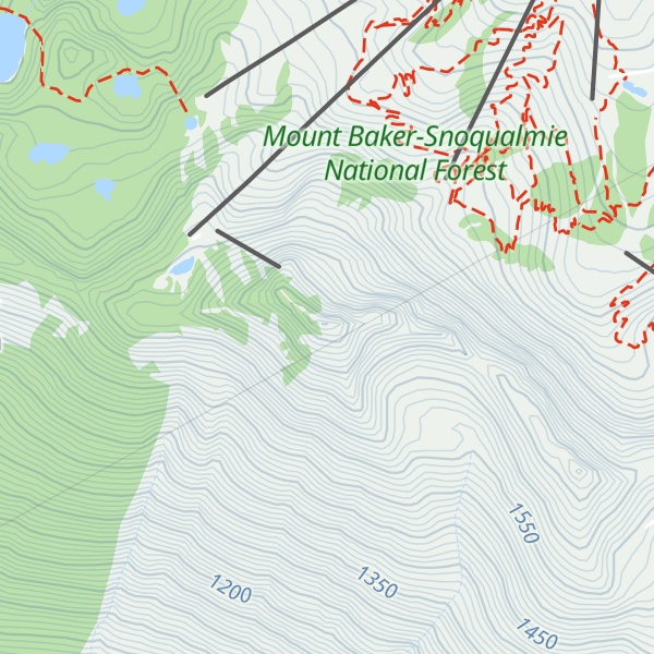 Map of Cowboy Mountain