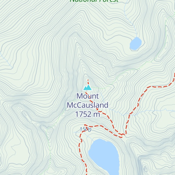 Map of Mount McCausland
