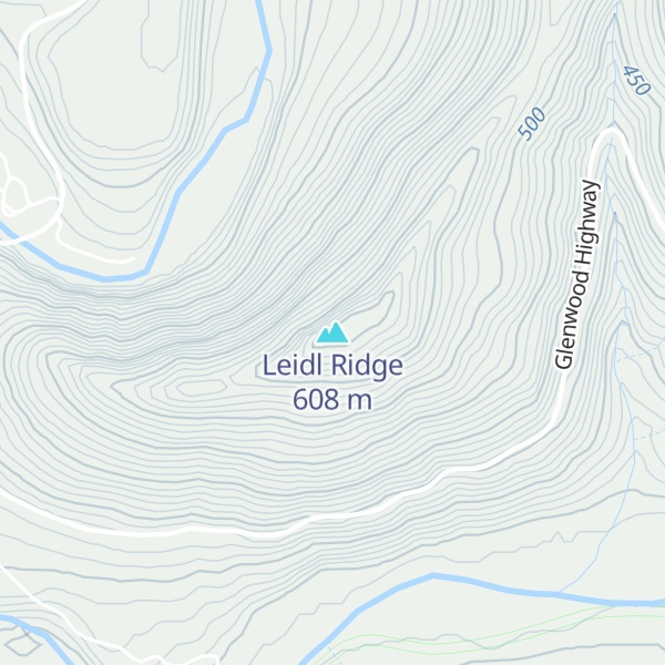 Map of Leidl Ridge