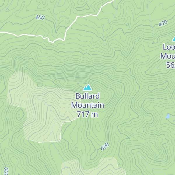 Map of Bullard Mountain