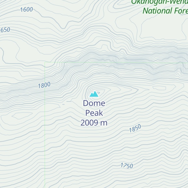 Map of Dome Peak