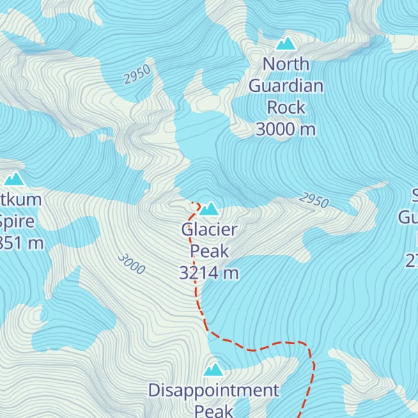 Map of Glacier Peak