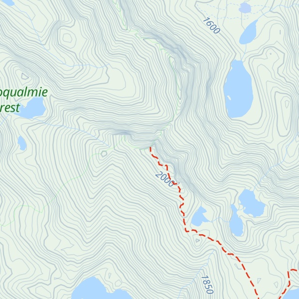 Map of Trico Mountain