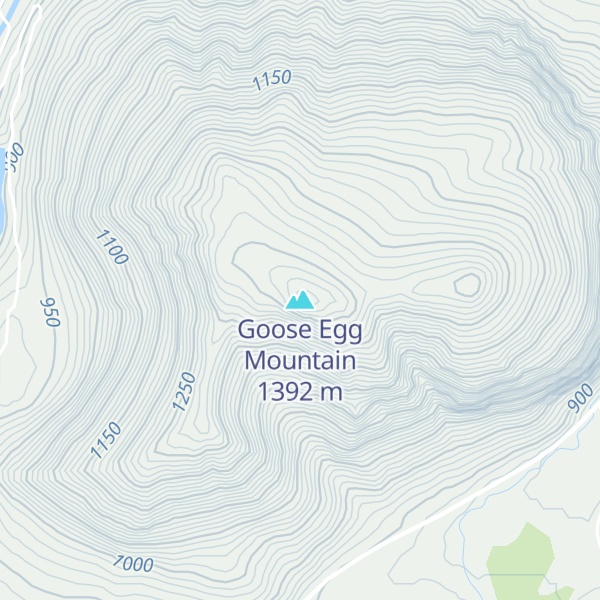 Map of Goose Egg Mountain