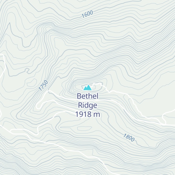 Map of Bethel Ridge