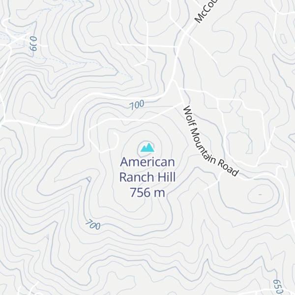 Map of American Ranch Hill