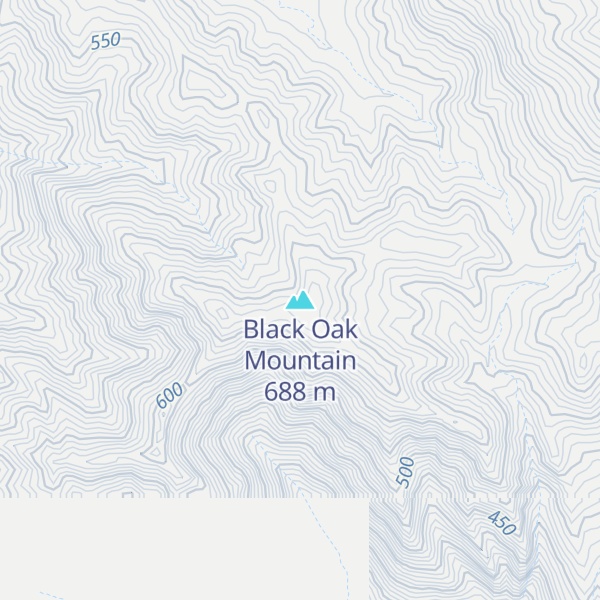 Map of Black Oak Mountain