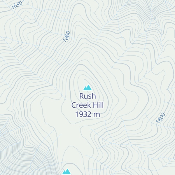 Map of Rush Creek Hill