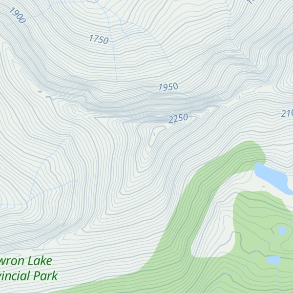 Map of McCabe Ridge