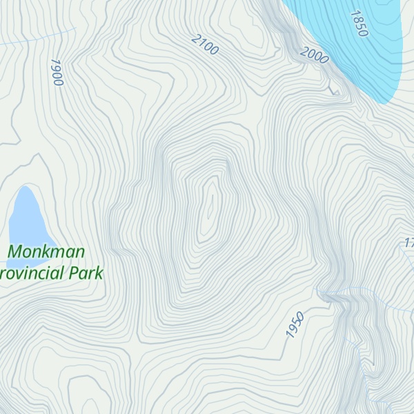 Map of Paxton Peak