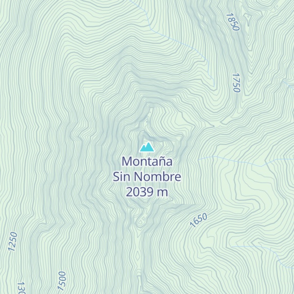 Map of Montaña Sin Nombre