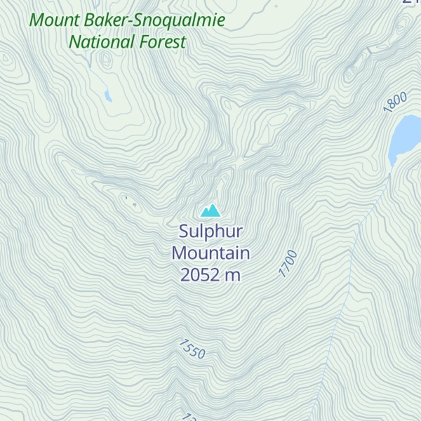Map of Sulphur Mountain