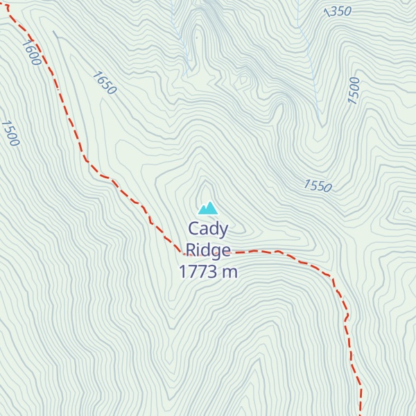 Map of Cady Ridge