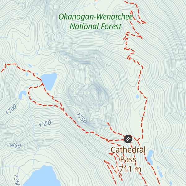 Map of Cathedral Rock