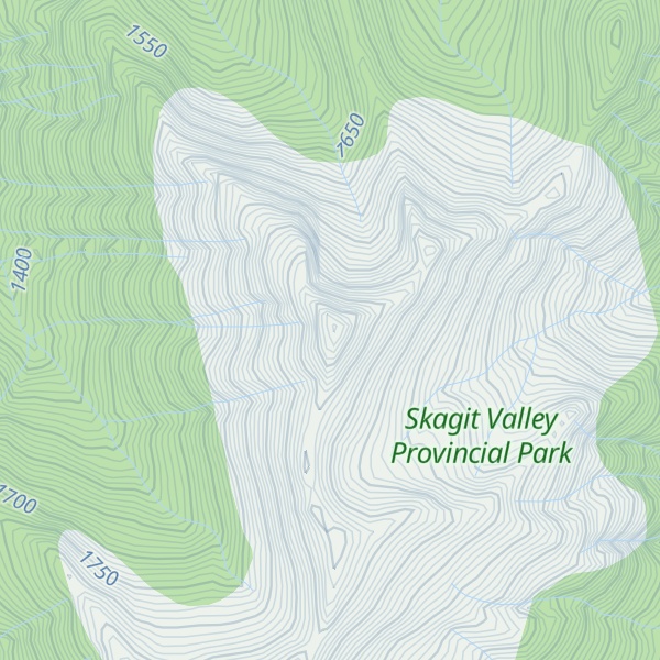 Map of Wright Peak