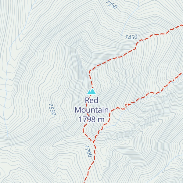 Map of Red Mountain