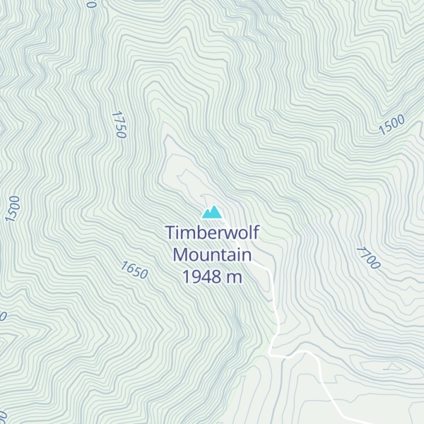 Map of Timberwolf Mountain
