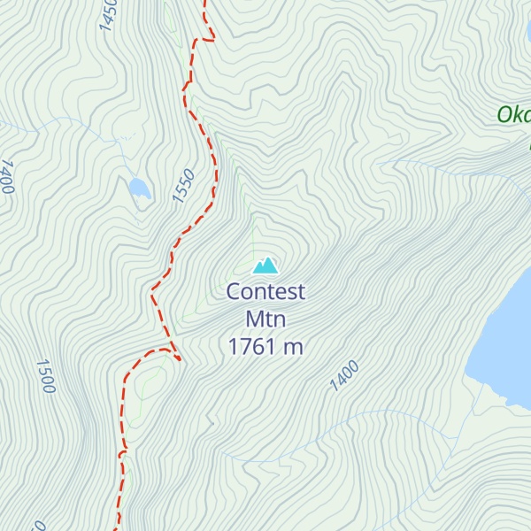 Map of Contest Mtn