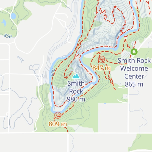Map of Smith Rock