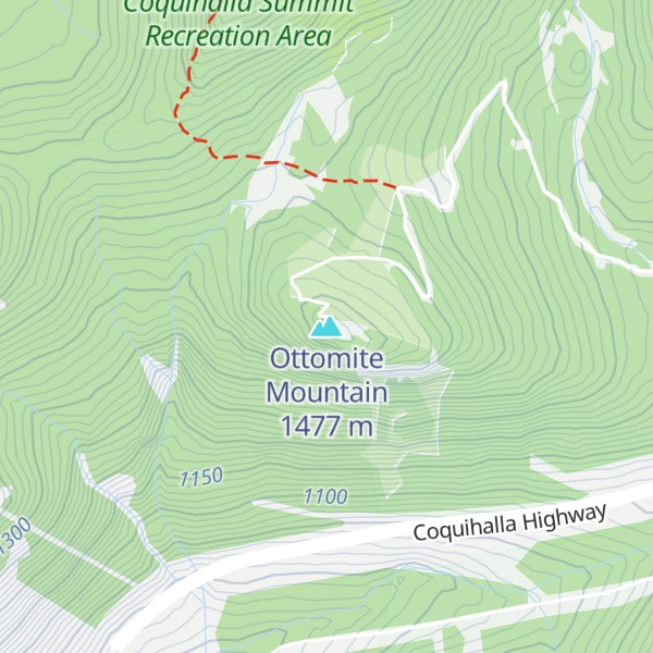 Map of Ottomite Mountain